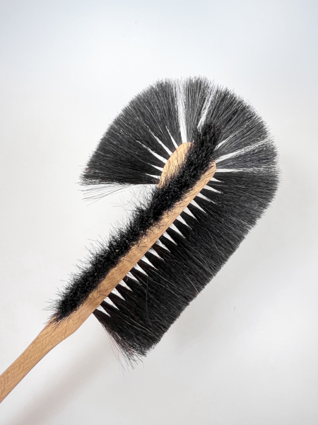 Heizkörperbürste, 3 Reihen, 50 cm / Rosshaar, Rundkopf